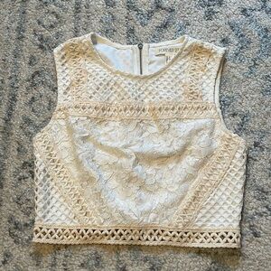 Forever 21 cropped lace tank top